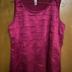Chico's rich magenta sleeveless top NWT